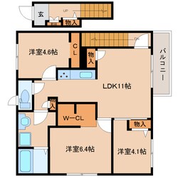 五条駅 徒歩11分 2階の物件間取画像